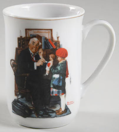 Tazas o Posillos Norman Rockwell "Memories" Vintage