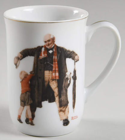 Tazas o Posillos Norman Rockwell "Memories" Vintage