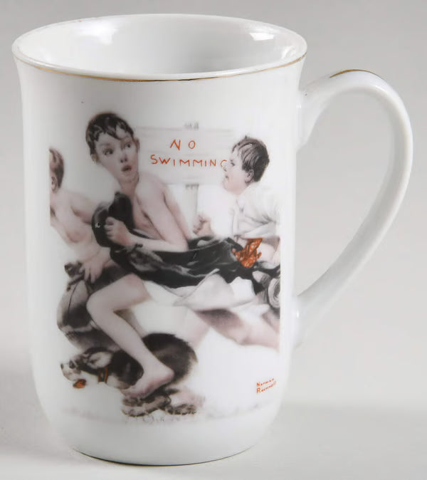 Tazas o Posillos Norman Rockwell "Memories" Vintage