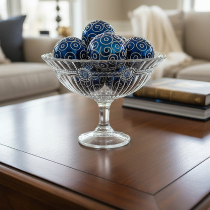 Frutero- Compotero elevado de cristal – diseño clásico con base estrelladaAnchor Hocking - Recipiente Pantry Prescut