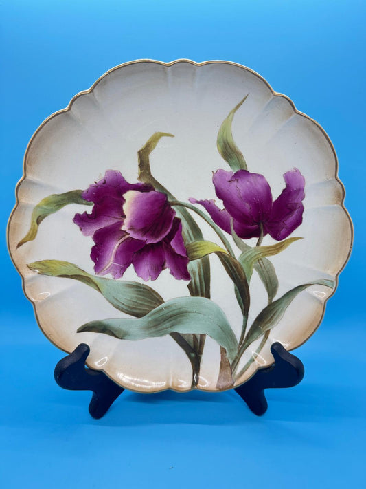 Plato decorativo de porcelana estilo Limoges