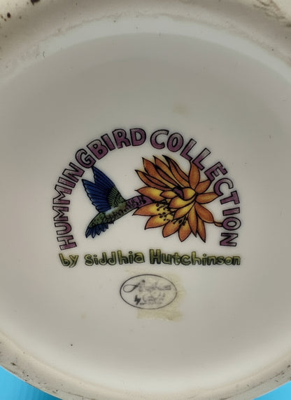 Jarrón colibrí pintado a mano