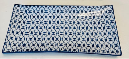 Azafate Rectangular cerámica diseño de bombay