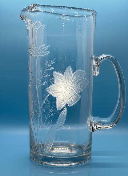 Jarra de cristal prensado – Krosno, Polonia