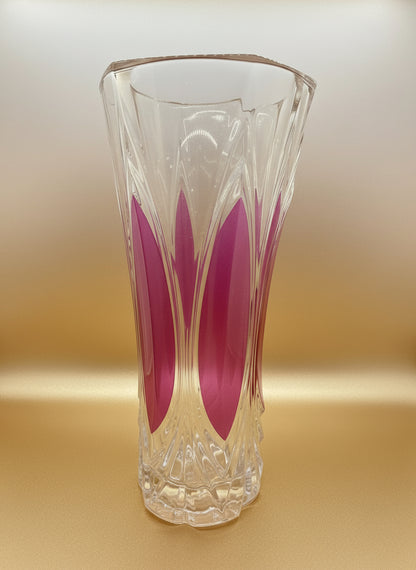 Cristal rosado con ligaduras