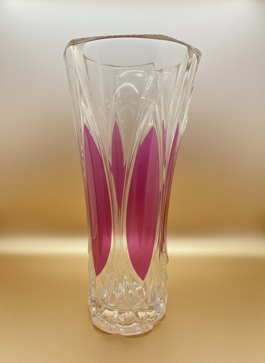 Cristal rosado con ligaduras