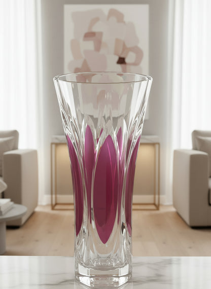 Cristal rosado con ligaduras