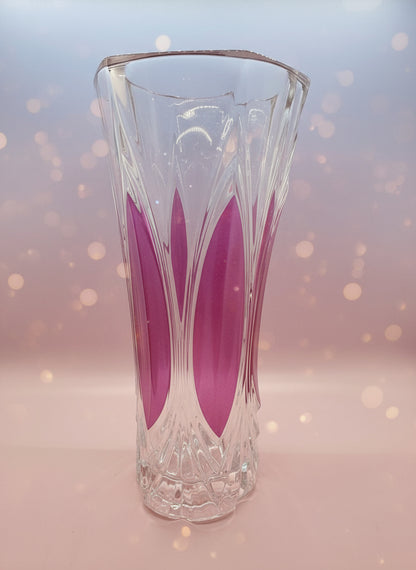 Cristal rosado con ligaduras