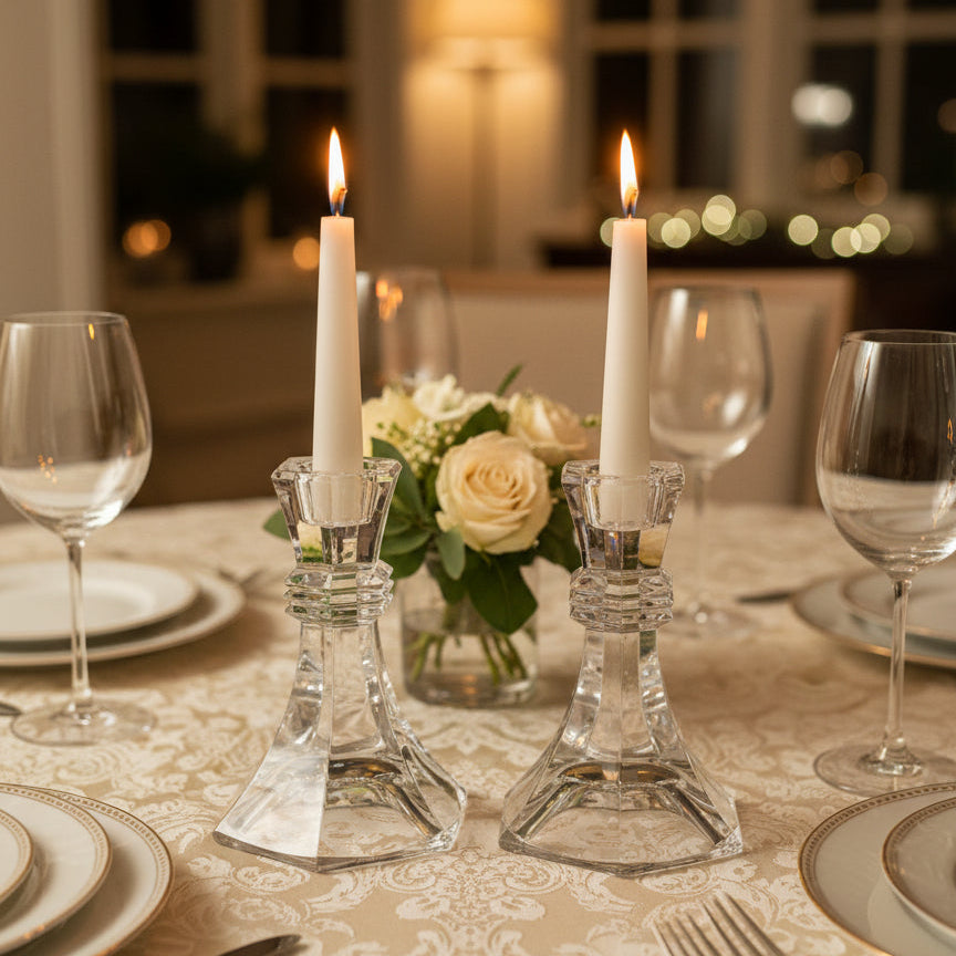 Towle Lead Crystal Candle Holders 24% Austria