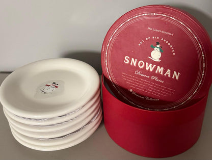 Set de 6 porcelanas navideñas Williams Sonoma