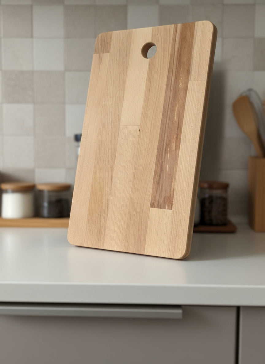 Tabla de picar o servir en madera de haya (49x28 cm)