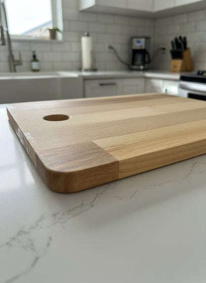 Tabla de picar o servir en madera de haya (49x28 cm)