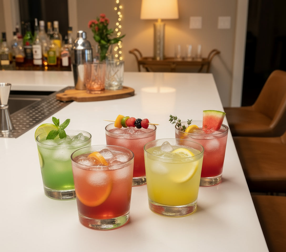 Vaso de cristal estilo Old Fashioned. Ideal para servir whisky, cócteles o bebidas clásicas. Diseño robusto y elegante.