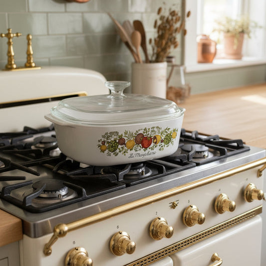 Cacerola Vintage CorningWare – La Marjolaine (3 Litros) con tapa.