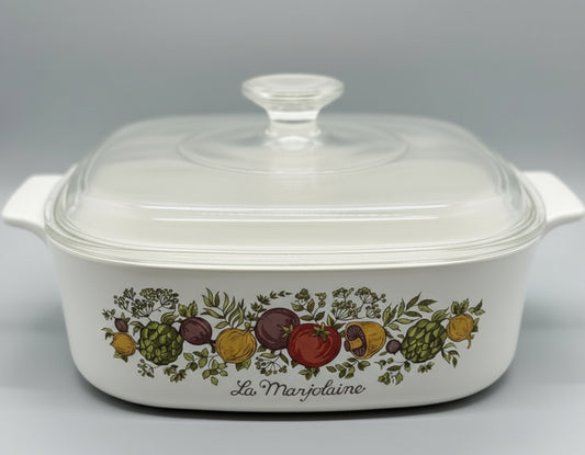 Cacerola Vintage CorningWare – La Marjolaine (3 Litros) con tapa.