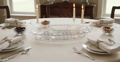 Bandeja Vintage de Cristal Prensado