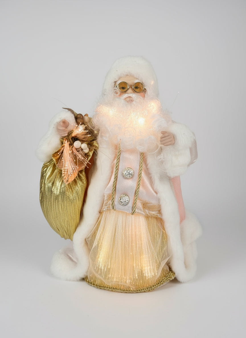 Fiber Optic Santa Clause Christmas Tree (con luz)