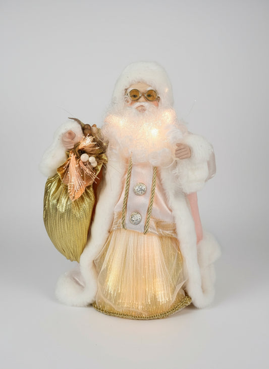 Fiber Optic Santa Clause Christmas Tree (con luz)