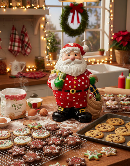 Santa Cookie Jar