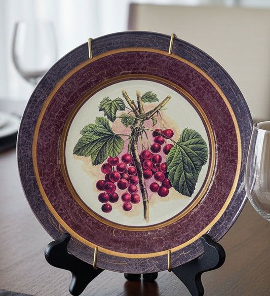 American Atelier – Platillo decorativo – Fuente con uvas