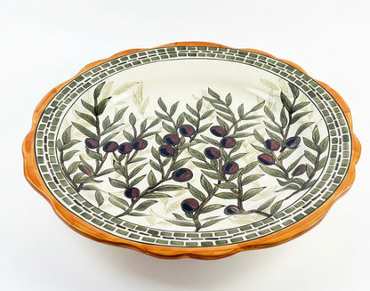 Plato ö Bowl Fitz and Floyd Mediterranean Olive Branch.