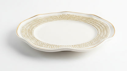 Plato grande de cerámica italiana que complementa perfectamente la olla con ajos.