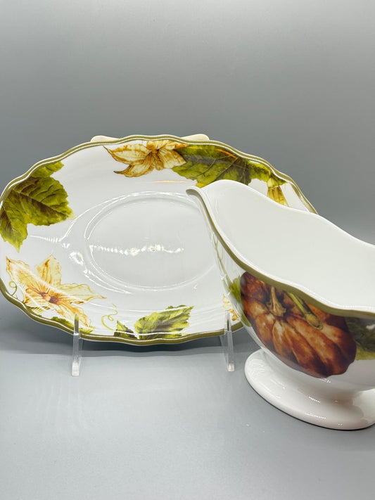 Salsero con plato base Williams-Sonoma (Gravy Sauce)