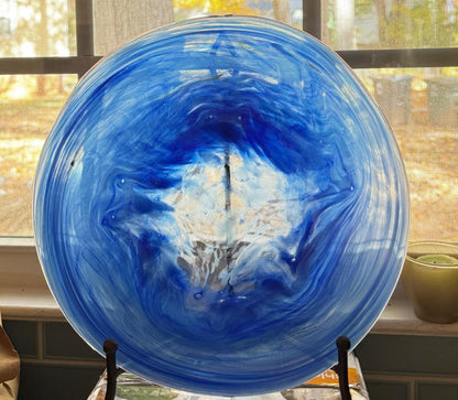 Plato Elegancia artesanal italiana en vidrio Murano