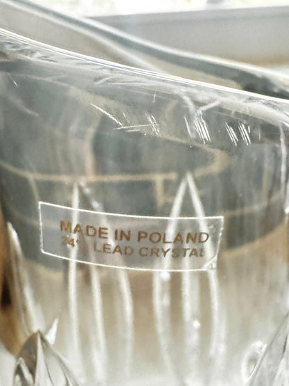 Florero de cristal genuino Cristal d'Arques con plomo