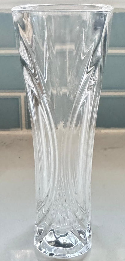 Florero de cristal genuino Cristal d'Arques con plomo