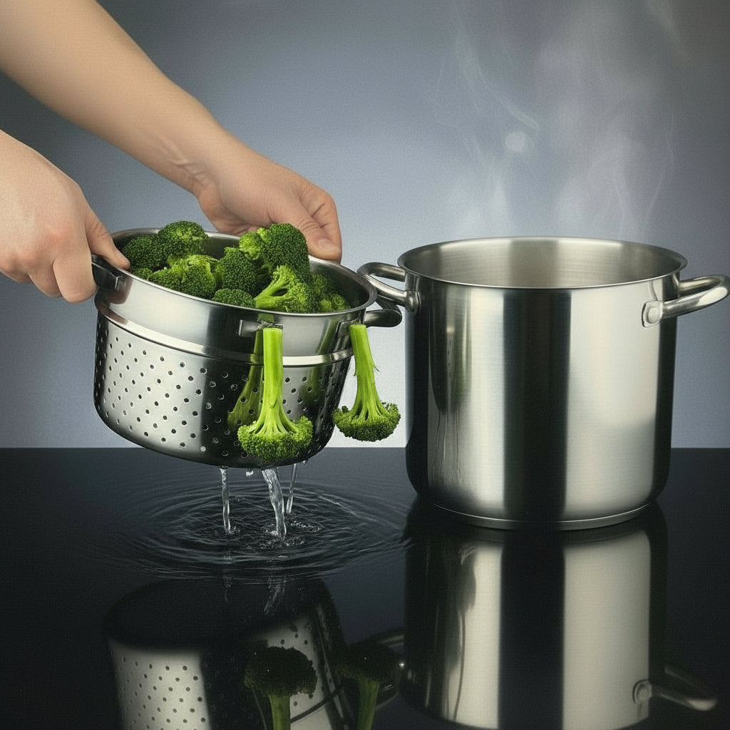 Olla Farberware Clásica de Acero Inoxidable  con Tapa – Apta para Inducción y Lavavajillas