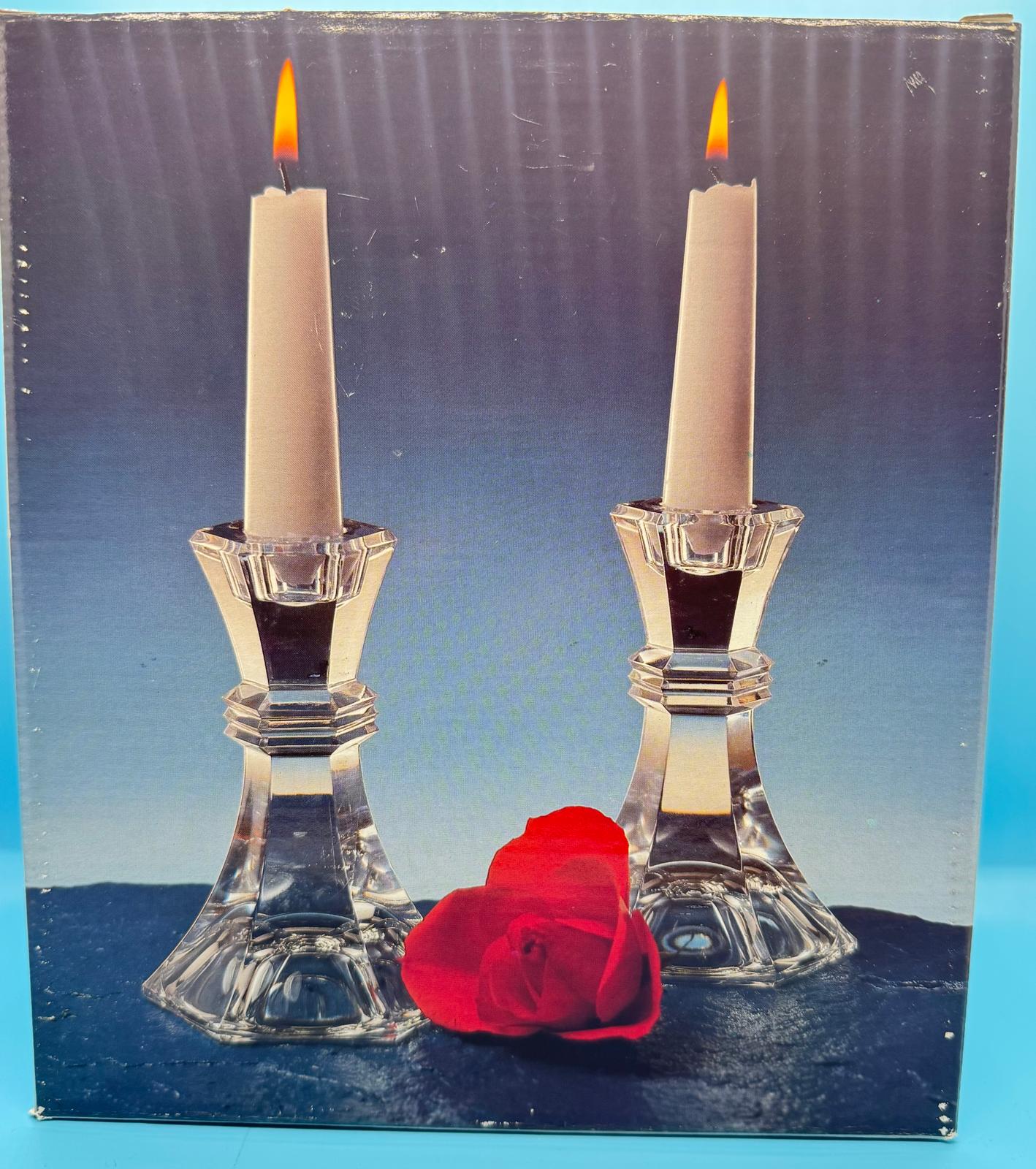 Mikasa - Candelabros de cristal vintage (set de 2)