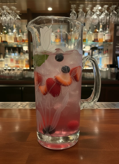 Jarra de cristal prensado – Krosno, Polonia