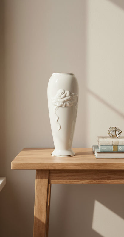 Jarrón pequeño cerámica ivory – Fantasy