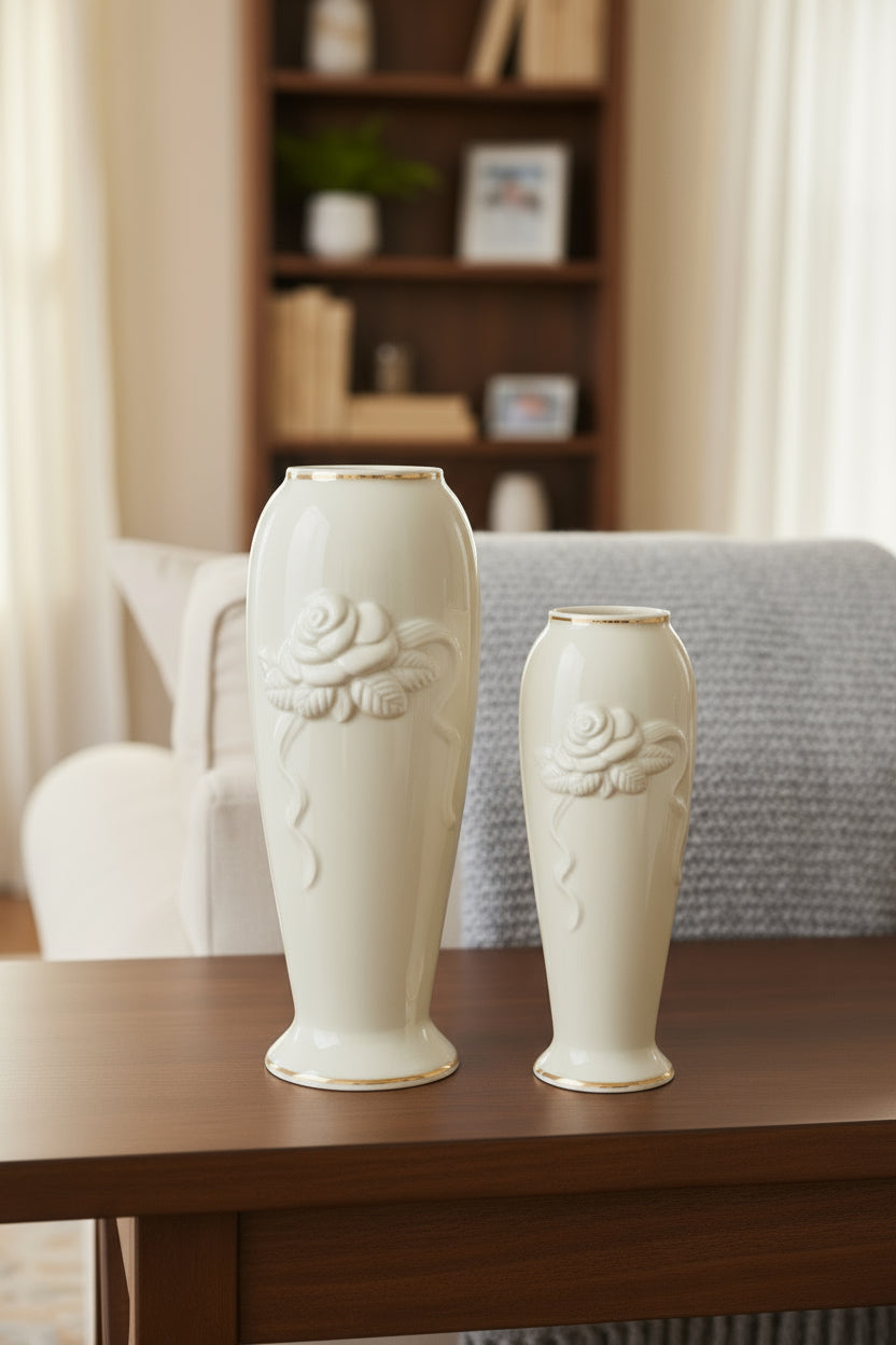 Jarrón pequeño cerámica ivory – Fantasy