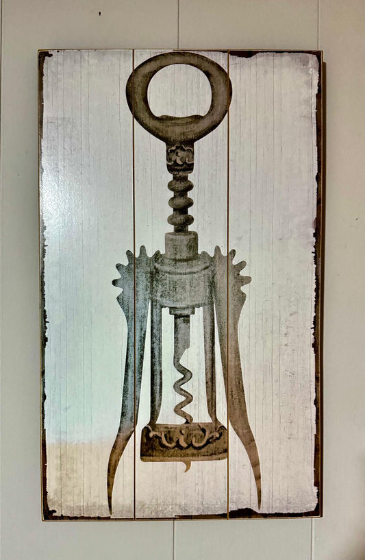 Decoración de pared – Ilustración vintage sacacorchos