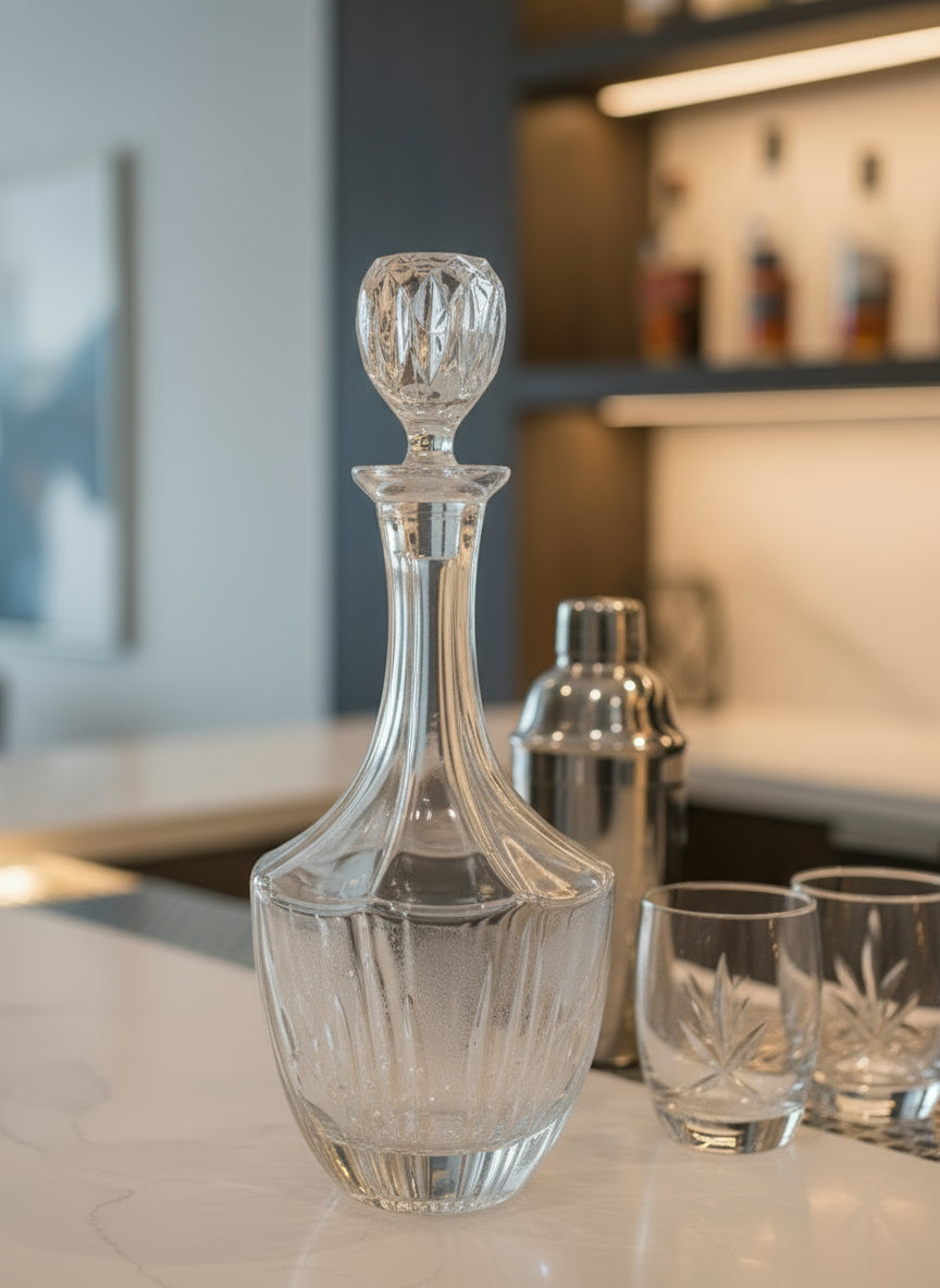 Decantador de vidrio – Corte vertical