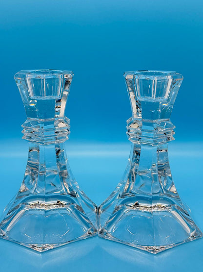 Mikasa - Candelabros de cristal vintage (set de 2)