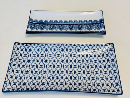 Azafate Rectangular cerámica diseño de bombay