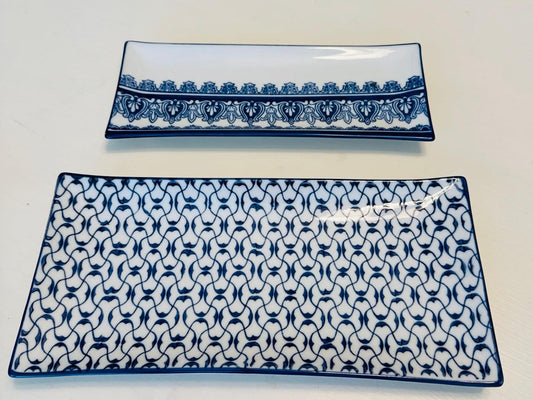 Azafate Rectangular cerámica diseño de bombay