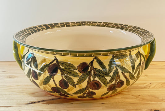 Plato ö Bowl Fitz and Floyd Mediterranean Olive Branch.