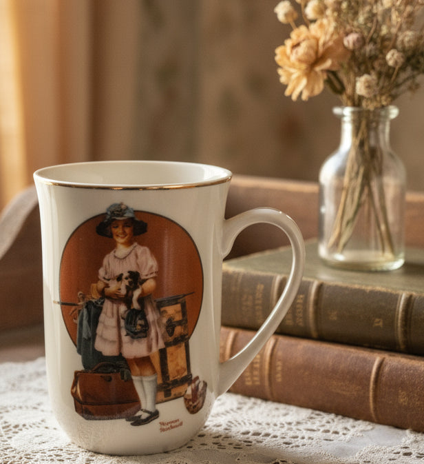 Tazas o Posillos Norman Rockwell "Memories" Vintage
