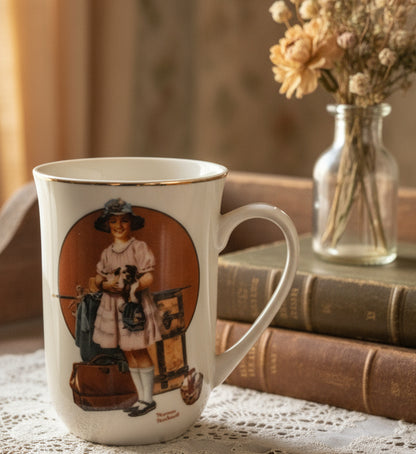 Tazas o Posillos Norman Rockwell "Memories" Vintage