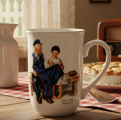 Tazas o Posillos Norman Rockwell "Memories" Vintage