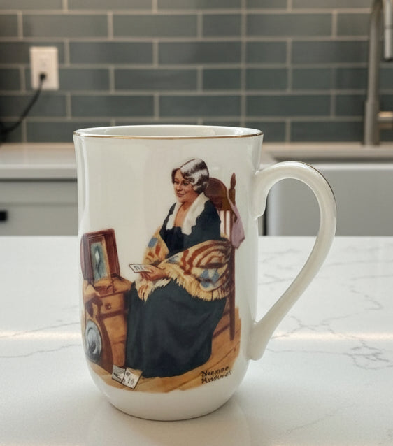 Tazas o Posillos Norman Rockwell "Memories" Vintage