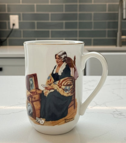 Tazas o Posillos Norman Rockwell "Memories" Vintage