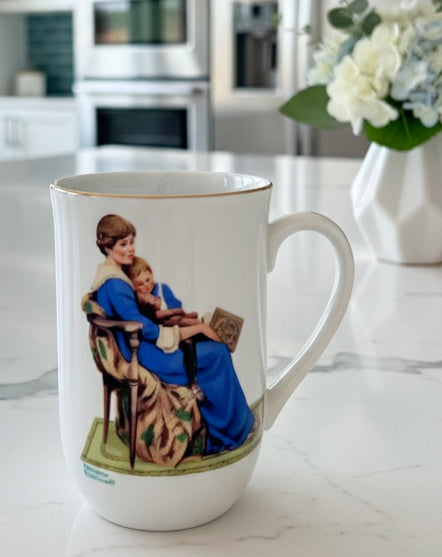 Tazas o Posillos Norman Rockwell "Memories" Vintage