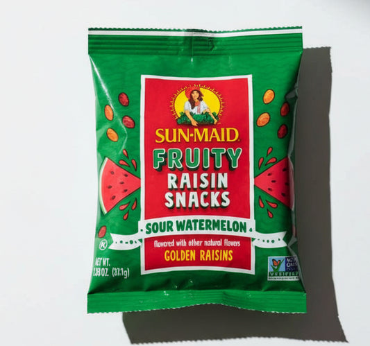Sun-Maid Fruity Raisin Snacks - Sour Watermelon (pasas)