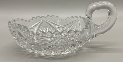 Decantador de Vidrio Tallado en Forma de Corazón