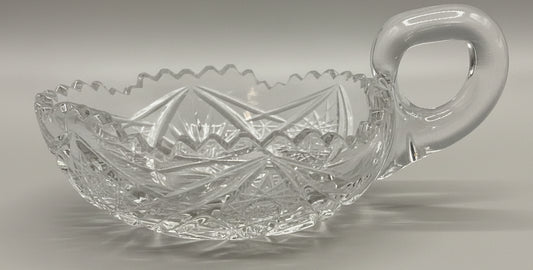 Decantador de Vidrio Tallado en Forma de Corazón